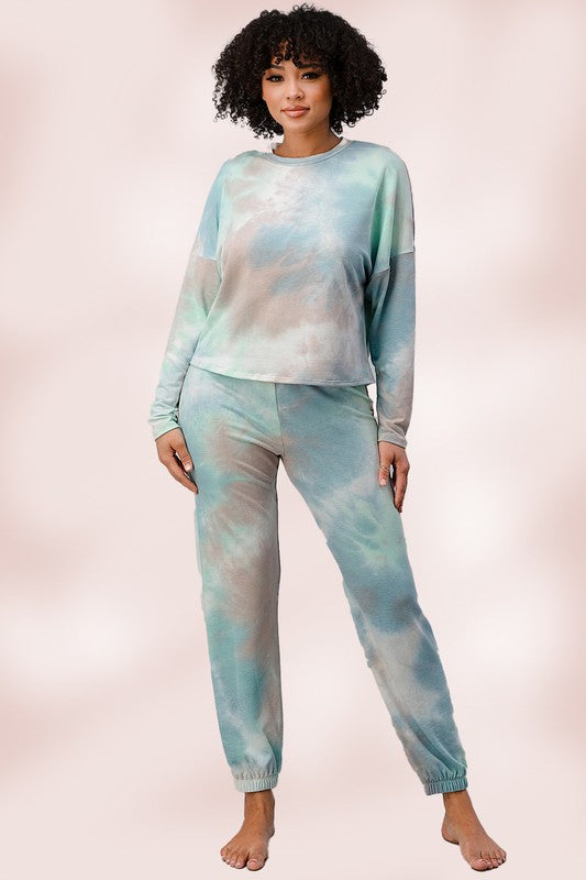 Tie dye Lounge wear set Jogger Pajama Jogger set