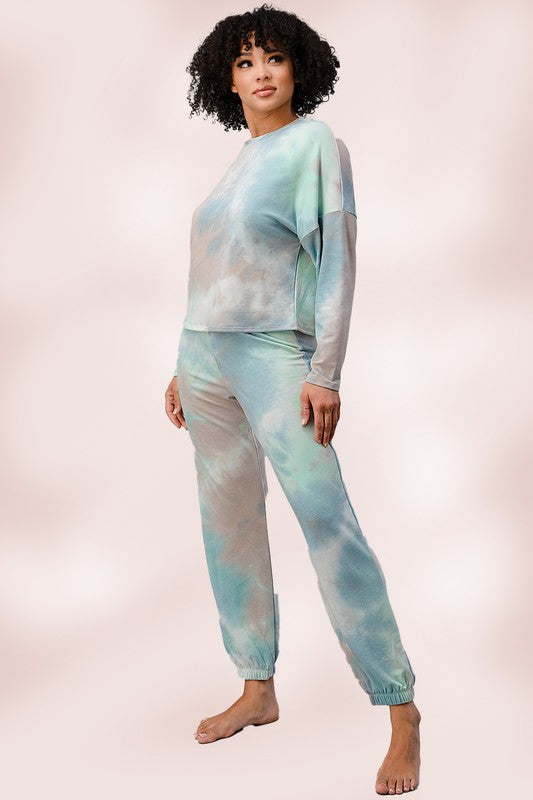 Tie dye Lounge wear set Jogger Pajama Jogger set