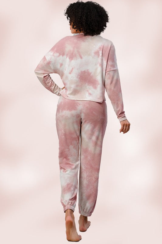 Tie dye Lounge wear set Jogger Pajama Jogger set