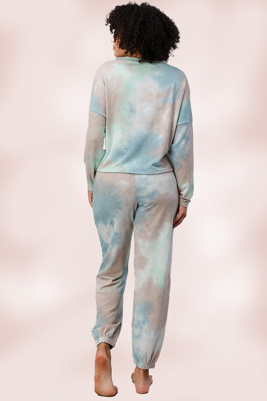 Tie dye Lounge wear set Jogger Pajama Jogger set