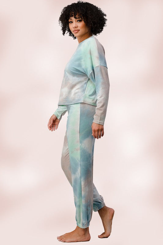 Tie dye Lounge wear set Jogger Pajama Jogger set