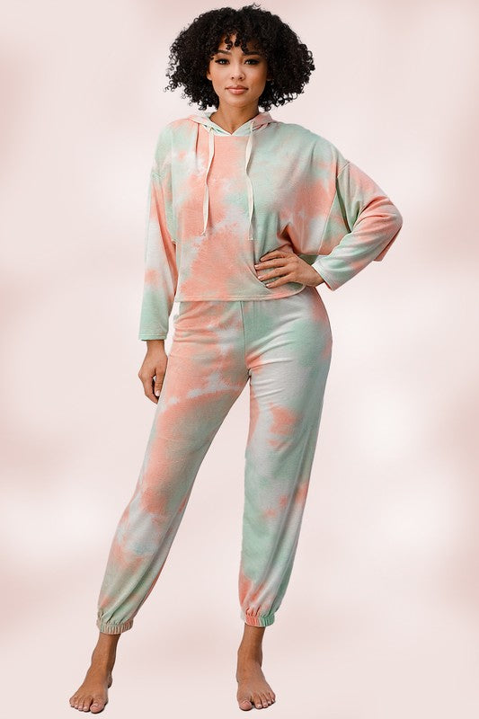 Hoodie Lounge wear jogger set pj Pajama set