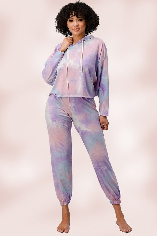 Hoodie Lounge wear jogger set pj Pajama set