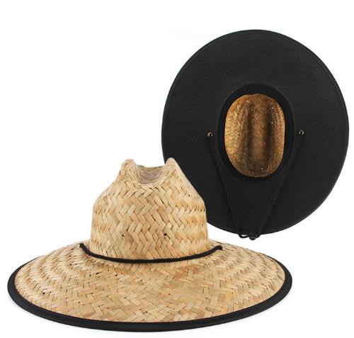 Women Men Straw Summer Beach Sun Hat Outdoor Wide